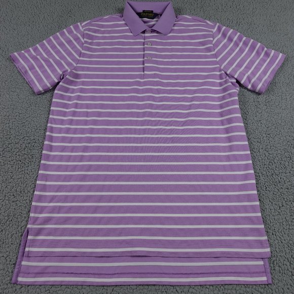 Polo Ralph Lauren Other - VTG Polo Golf Ralph Lauren Performance Shirt Mens Medium Purple Striped Polo